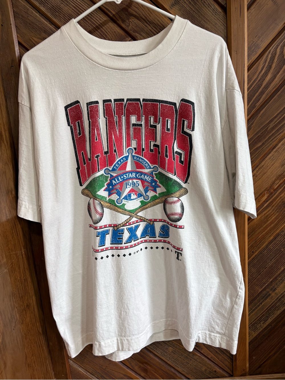 Texas Rangers White Short Sleeve Graphic Tee - ‘47 brand